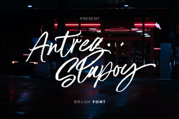 Antreg Slapoy: A Handwritten Font for Elegant Design