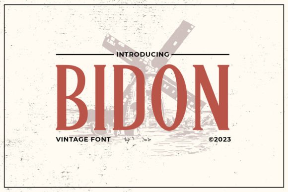 Bidon: A Wild West Serif Font