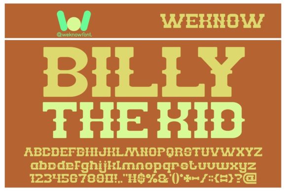Billy the Kid Font: Western Elegance