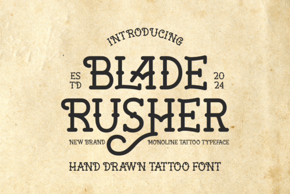 Blade Rusher Font for Business