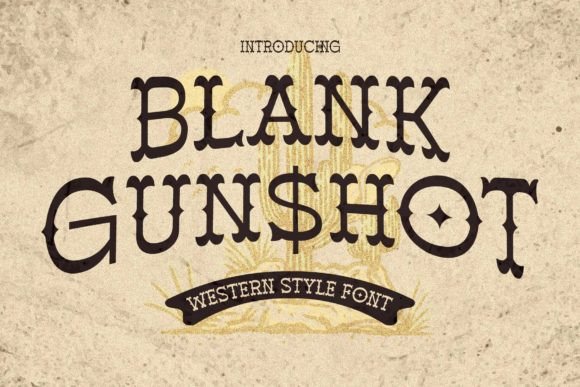 Blank Gunshot Font for Editorial Design