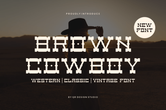 Brown Cowboy Font for Branding