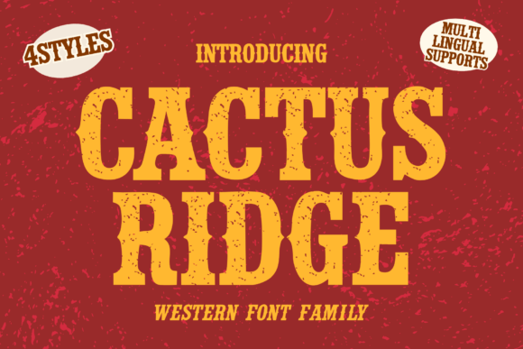 Cactus Ridge: A Western Display Font
