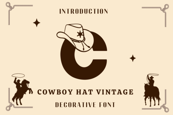 Cowboy Hat Vintage Font