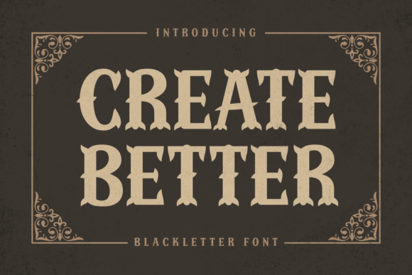 Create Better Font
