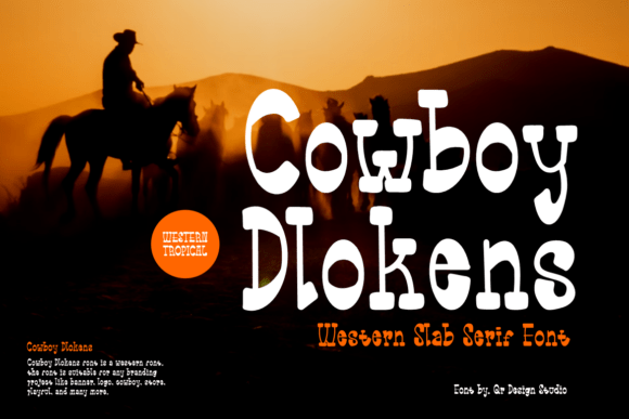 Discover Cowboy Dlokens Font