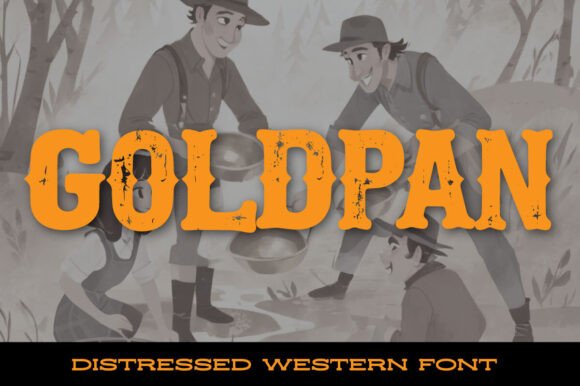 Goldpan Font: Vintage Style for Craft Creators