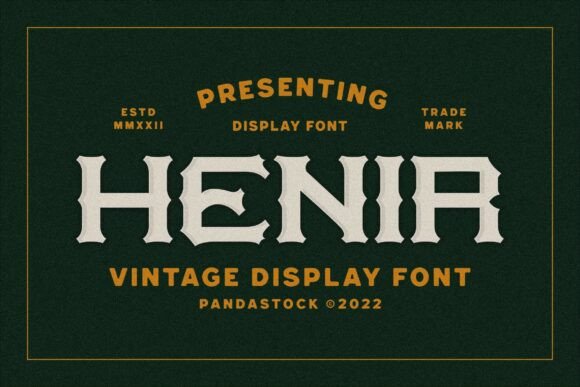 Henir: A Bold Slab Serif for Real-World Design