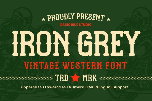 Iron Grey: A Vintage Western Serif