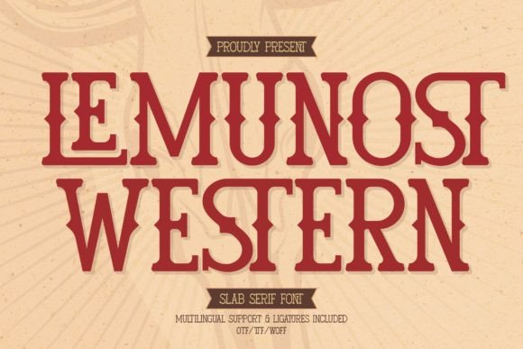 Lemunost Western: A Bold Font for Creative Projects