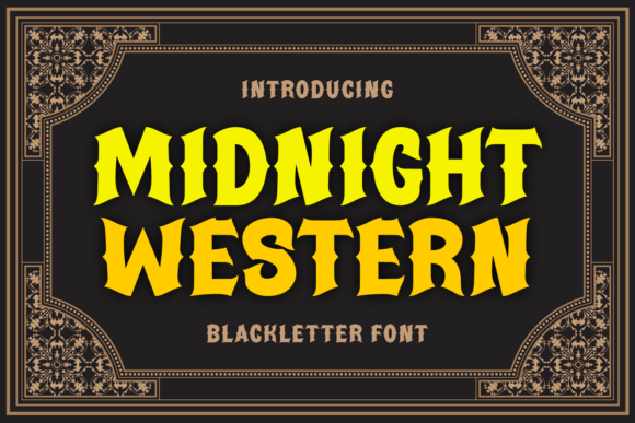 Midnight Western Font Review