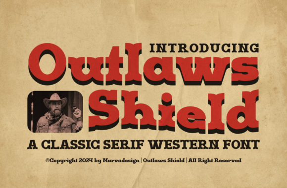 Outlaws Shield Font