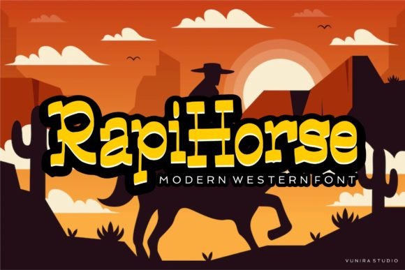 Rapi Horse Font: Modern Western Typeface