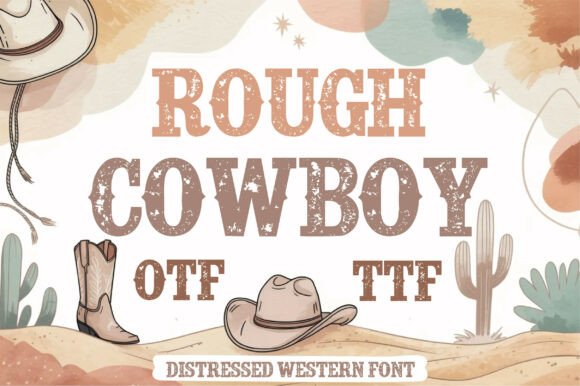 Rough Cowboy Font: Bold Western Style