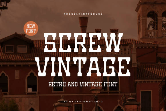 Screw Vintage Font for Business