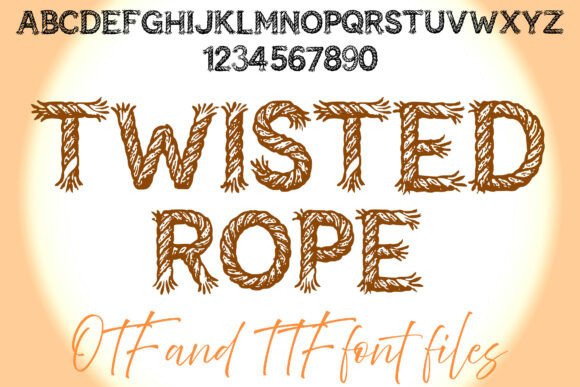Twisted Rope Font for Creative Projects