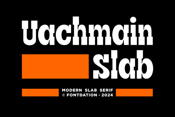 Uachmain Slab: A Modern Slab Serif Font