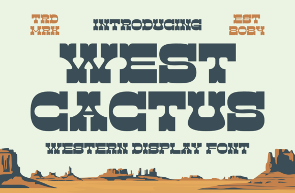 West Cactus Font for Business Style