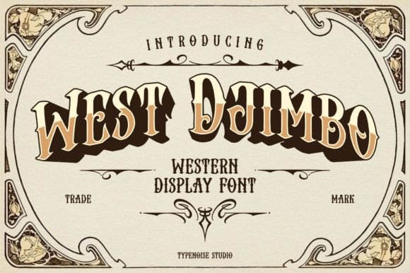 West Djimbo: A Vintage Western Font