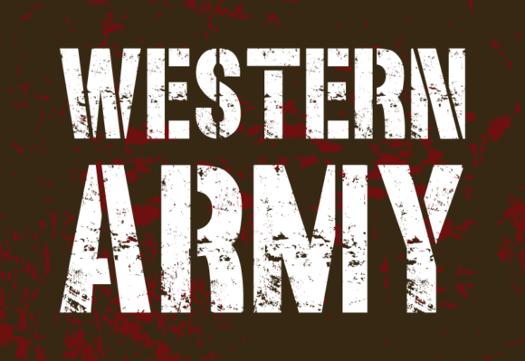 Western Army Font for Web Design