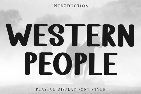 Western People Font for Business