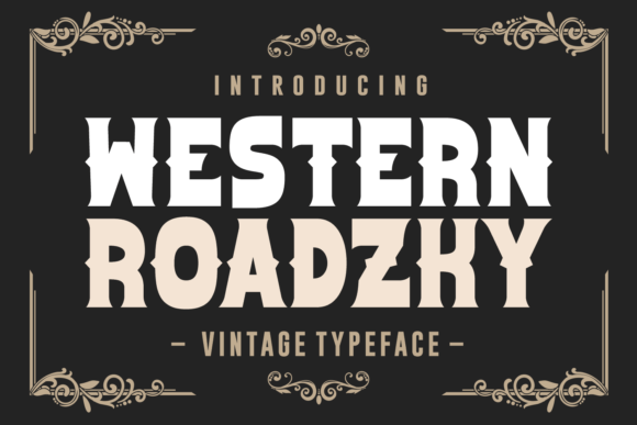 Western Roadzky: A Vintage Display Font