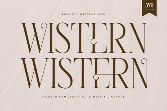 Wistern Font: Elegant Serif for Crafts